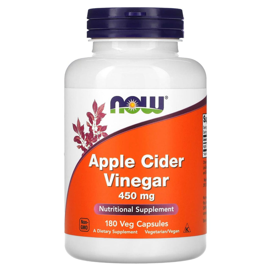 Now - Apple Cider Vinegar 450mg | 180 Capsules