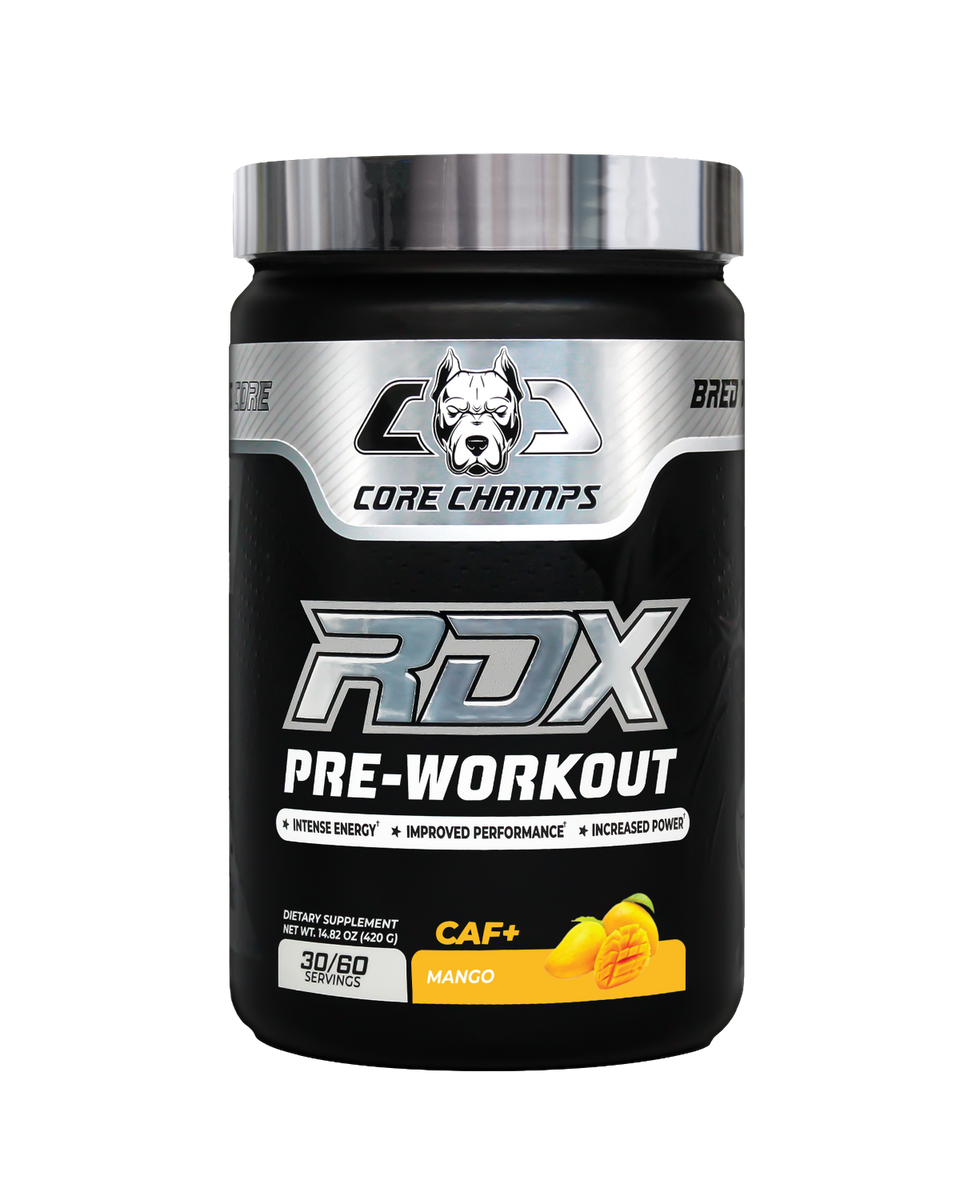 CORE CHAMPS - RDX Pre- Workout  | Mango 420 Grams