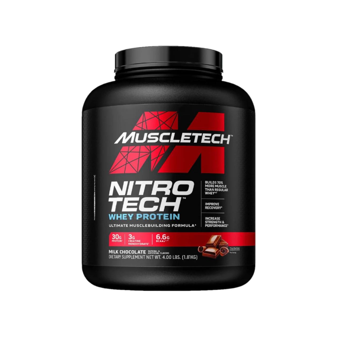 MuscleTech - Nitrotech Whey | Milk Chocolate 4Lbs