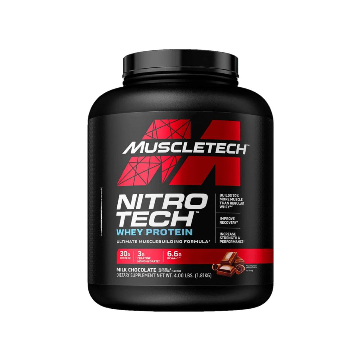 MuscleTech - Nitrotech Whey | Milk Chocolate 4Lbs